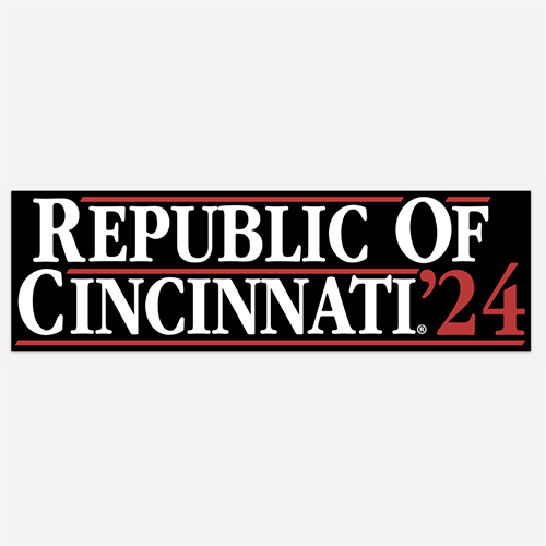 Republic of Cincinnati 2024 bumper sticker